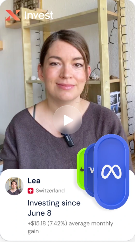 Lea: Investing since June 8 +$15.18 (7.42%) average monthly gain