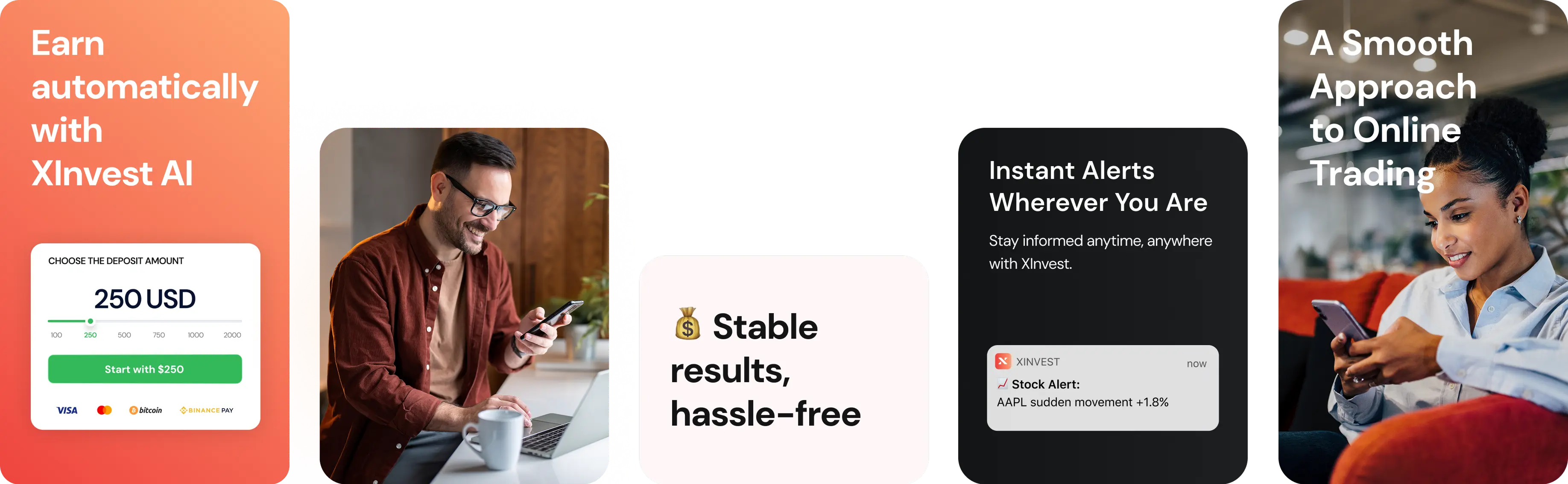 💰 Stable results, hassle-free, Instant Alerts Wherever You Are, Earn automatically with XInvest AI